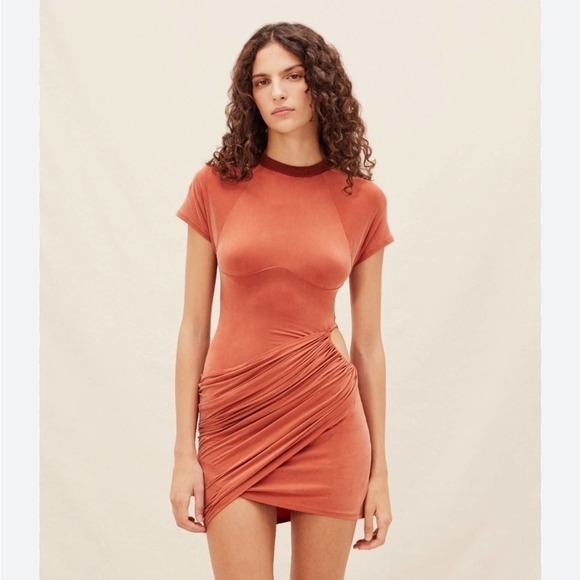 Jacquemus Rust Mini Dress - Picture 1 of 16